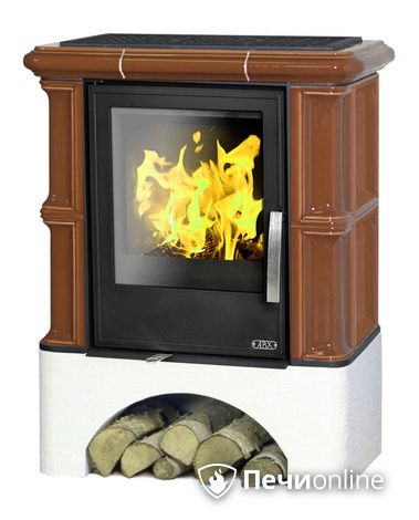 Печь-камин ABX Bavaria KI (6,9кВт в воду), коричневая в Чайковском